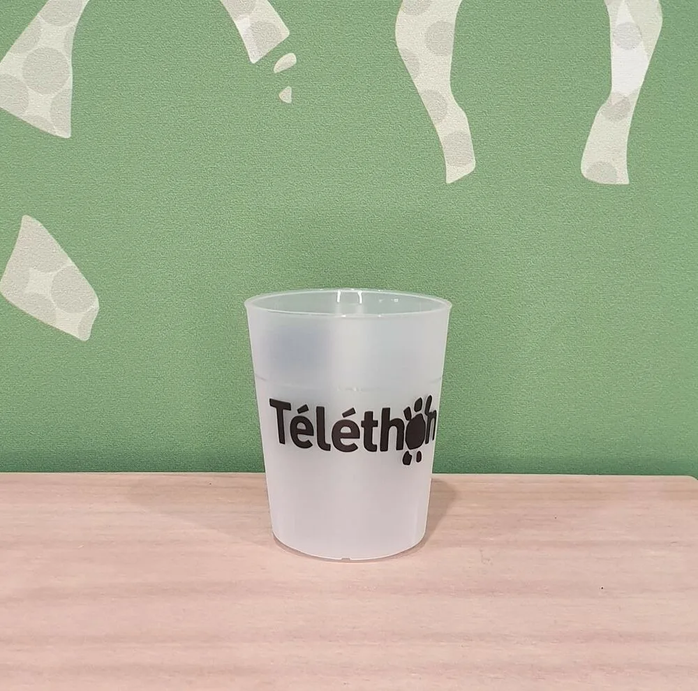 Gobelets personnalisés pour le Téléthon